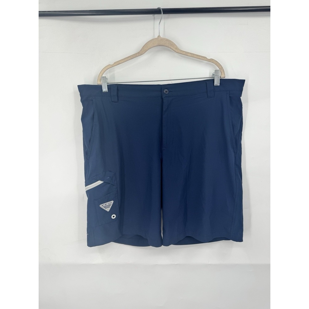 Columbia PFG Shorts Men 40 Blue Outdoor Gorpcore Fishing Hunting Hiking Camping